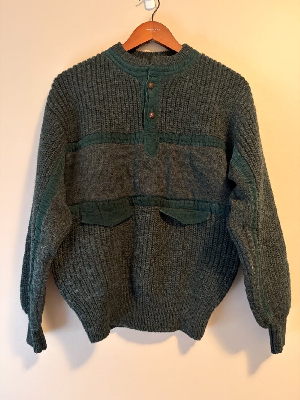 Vintage GANT The Rugger Wool Henley Sweater Women's Medium M